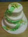 Svadobná torta- zelená